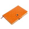 PU Leather Cover Notebook Memopad with Calendar World Map and Silk Ribbon