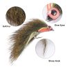 Goture 4pcs Fly Bait Luminous Streamer Flies With Luminous Eyes Great For Fly Fishing Of Trout; Bass; Salmon; Yellow Cheek