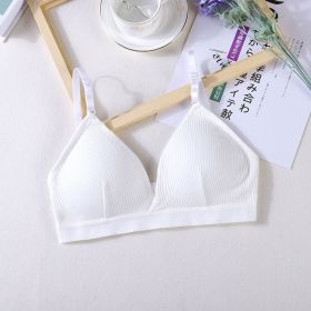 Women Yoga Sports Bras Triangle Cup Underwear Female Breathable Wrapped Tube Top Sexy Beauty Back Adjustable Sling Bra Vest (Color: White, size: Free Size)